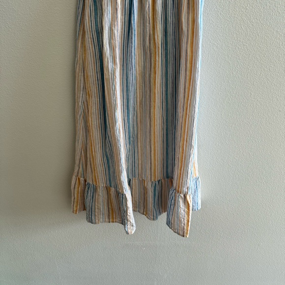 Reformation Bermuda Strapless Smocked Dress in Marbella Stripe - Picture 4 of 6